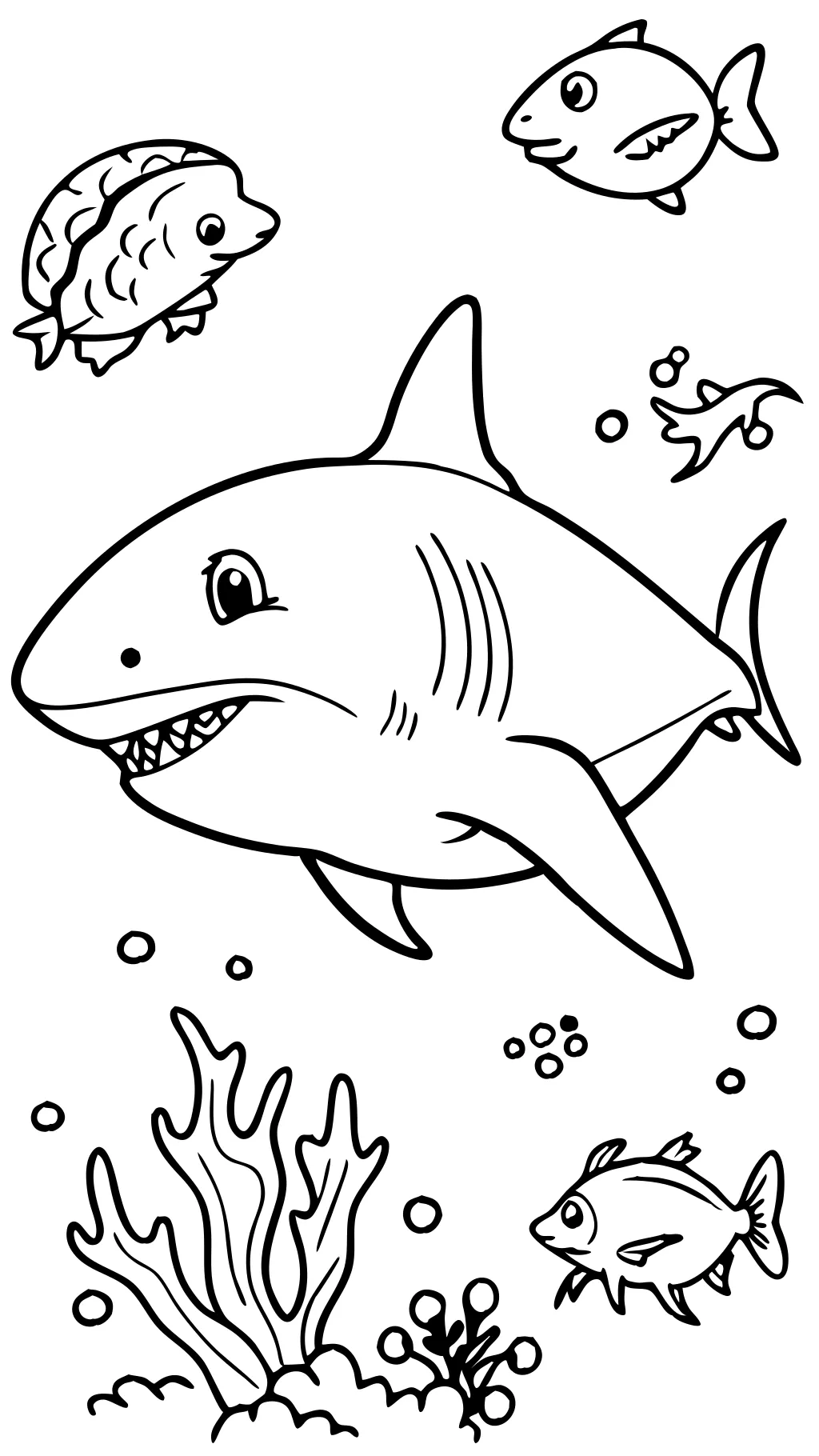 coloriages super requin blanc